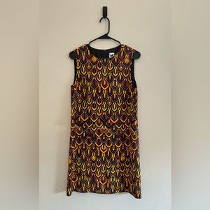 Missoni Scalloped Print Geometric Silk Shift Dress Sleeveless | Size 42I…